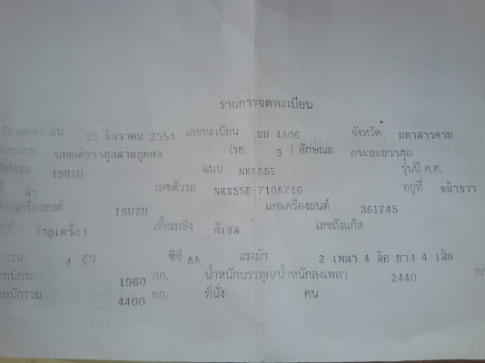 ขาย 4 ล้อ ISUZU NKR 88 แรงม้า 2800 cc.เกียร์สั้น ยกหัวได้(คุณณัฏฐกร จากเมืองกาญรับรถกลับบ้านเรียบร้อยแล้ว) รถสวยมากครับ วิ่ง120 สบายๆ พร้อมวิ่งทางไกล** ป้ายเล็กไม่ติดเวลา** วิ่งได้ตลอด 24 ช.ม เครื่องแน่นมากคับ แห้ง ประหยัดน้ำมันสุดๆ ช่วงล่างดีเยี่ยม แซสซี ขาย 4 ล้อ ISUZU NKR 88 แรงม้า 2800 cc.เกียร์สั้น ยกหัวได้(คุณณัฏฐกร จากเมืองกาญรับรถกลับบ้านเรียบร้อยแล้ว) รถสวยมากครับ วิ่ง120 สบายๆ พร้อมวิ่งทางไกล** ป้ายเล็กไม่ติดเวลา** วิ่งได้ตลอด 24 ช.ม เครื่องแน่นมากคับ แห้ง ประหยัดน้ำมันสุดๆ ช่วงล่างดีเยี่ยม แซสซี