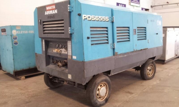 เครื่องปั๊มลม Airman PDS655S_185แรง นำเข้าจากญี่ปุ่น โทร. กุ้ง:0813062283