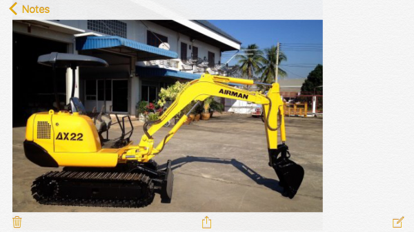 รถขุด AIRMAN AX22 มือสองนำเข้าจากญี่ปุ่น ทำสีใหม่