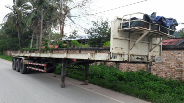 ขายรถบรรทุก 10 ล้อหัวลาก HINO MEGA 251 แรงม้าปี 2553 หางพื้นเรียบ 3 เพลา ราคา 1750000