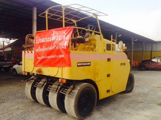 รถบดล้อยาง7ล้อ WATANABE WP15WE เก่านอก เอกสารใบแจ้งจำหน่าย รถบดล้อยาง7ล้อ WATANABE WP15WE เก่านอก เอกสารใบแจ้งจำหน่าย