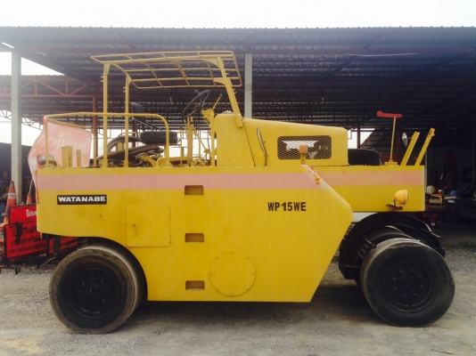 รถบดล้อยาง7ล้อ WATANABE WP15WE เก่านอก เอกสารใบแจ้งจำหน่าย