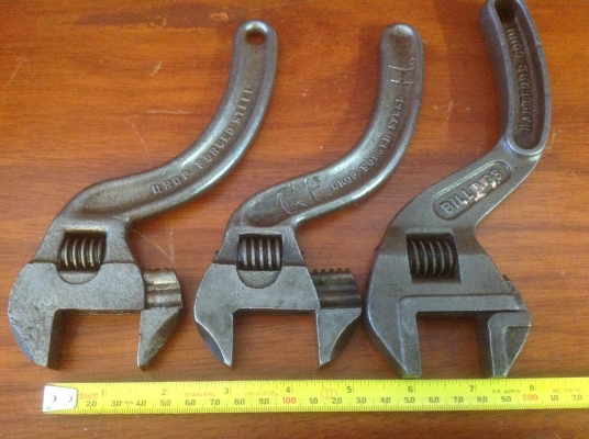 ขายประแจเลื่อนโบราณ Antique Billings &amp; Robinson ขนาด 8" ชิ้นละ