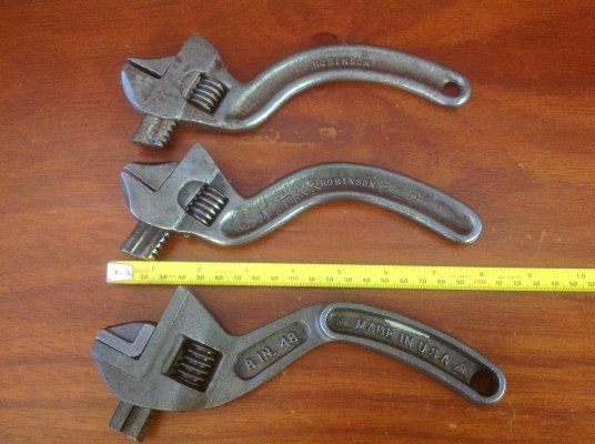 ขายประแจเลื่อนโบราณ Antique Billings &amp; Robinson ขนาด 8" ชิ้นละ