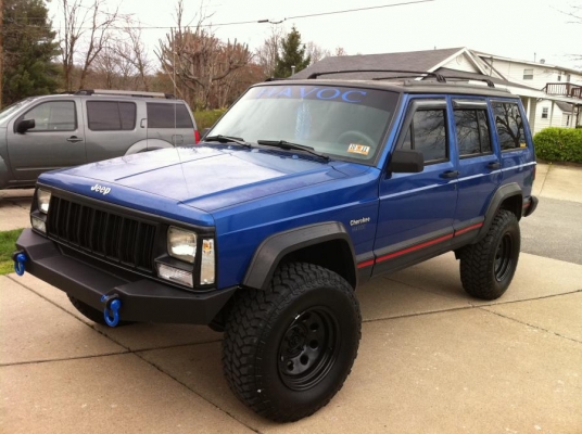 ◈ ◈ กันชนมือสองใส่ Jeep Cherokee XJ งานไทยๆ น้ำหนักเบาเน้นสวยงาม