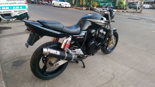 ขายคับ HONDA CB400 เทคนักเรียน สีสวย ท่อแต่ง แฮนด์บาร์ กันล้ม ไฟเลี้ยวแต่ง ยางเต็ม อินวอยส์ สรรพสามิตร ราคา 62500 บาท ส่งได้ทั่วไทยคับ สนใจติดต่อ 081-0578282 FACEBOOK ชาญณรงค์ ป๊อป ชัยอมฤต ไอดีไลน์ POPBIGBIKESAKON คับ สนใจรถสวย ถูก ดี ต้อง POP BIGBIKE SAK