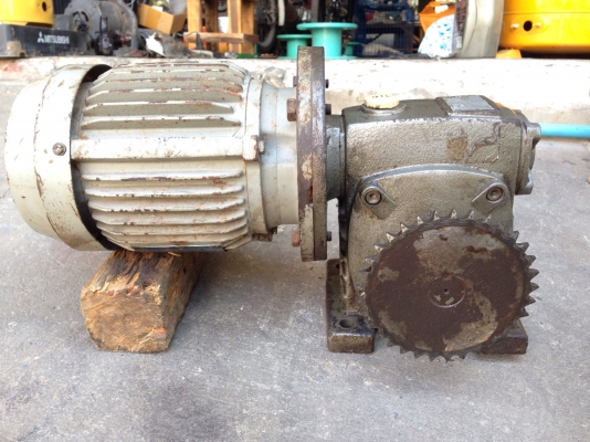 ขายมอเตอร์ Tatung 1HP. 380V พร้อมชุดหัวเกียร์เบอร์ 70 made in Taiwan อัตราทด 1:10 เพลาออกประมาณ 140รอบต่อนาที สภาพสวย วิ่งนิ่ม พร้อมใช้งาน