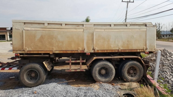 ขาย ลูกพ่วงดั้ม 3 คานยัด ยังไม่ลงเล่ม ยาว 6 เมตร เอกสารเล่มทะเบียนครบ