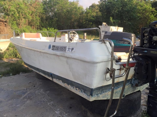 ขายเรือ นิสสัน 19 ฟุตพร้อมเครื่องโตฮัทสุ 50 แรง