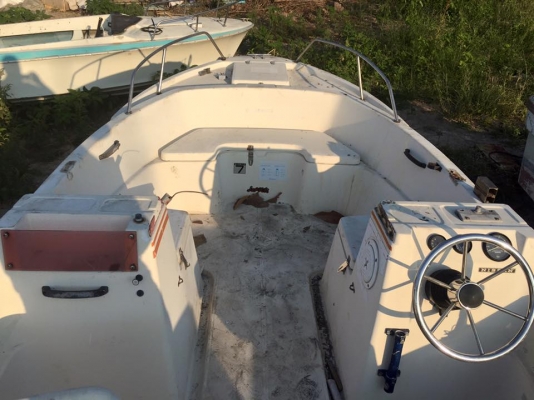 ขายเรือ นิสสัน 19 ฟุตพร้อมเครื่องโตฮัทสุ 50 แรง