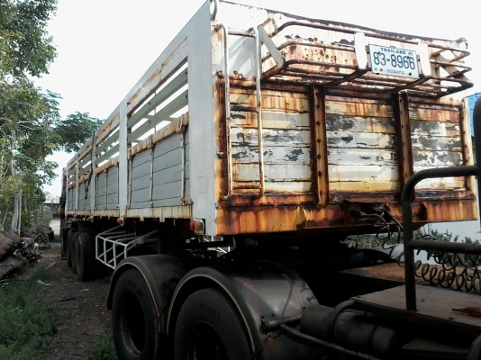 ขายหางเซมิไม่ดั้ม ยาว12.50 สภาพพร้อมใช้งาน หางสามเพลา เอกสารภาษีไม่ขาดพร้อมโอน