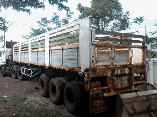 ขายหางเซมิไม่ดั้ม ยาว12.50 สภาพพร้อมใช้งาน หางสามเพลา เอกสารภาษีไม่ขาดพร้อมโอน