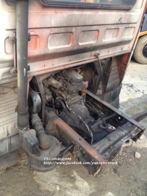 FROM JAPAN*หัวเก๋งพร้อมเครื่องยนต์* รถบรรทุก6ล้อกลาง MITSUBISHI CANTER:ชุดหม้อน้ำพร้อมเครื่องยนต์4D31ตัดด้านหลังคัสซีมา- มีใบคุมเครื่อง