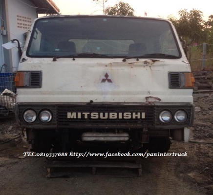 FROM JAPAN*หัวเก๋งพร้อมเครื่องยนต์* รถบรรทุก6ล้อกลาง MITSUBISHI CANTER:ชุดหม้อน้ำพร้อมเครื่องยนต์4D31ตัดด้านหลังคัสซีมา- มีใบคุมเครื่อง