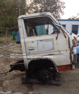 FROM JAPAN*หัวเก๋งพร้อมเครื่องยนต์* รถบรรทุก6ล้อกลาง MITSUBISHI CANTER:ชุดหม้อน้ำพร้อมเครื่องยนต์4D31ตัดด้านหลังคัสซีมา- มีใบคุมเครื่อง