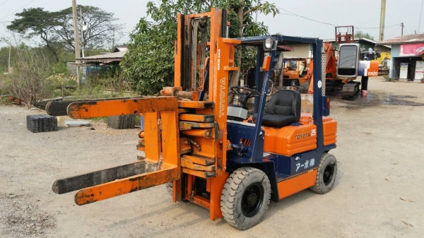 ขายด่วนรถยก TOYOTA 5FGยก2.5ตันเสาสูง3เมตรงาหนีบหมูนได้360องศารถนอกเพิ่งเข้ามายังไม่เคยใช้งานในเมืองไทยเลย=รุ่นใหม่ขายถูกๆๆ