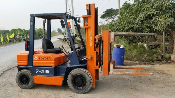 ขายด่วนรถยก TOYOTA 5FGยก2.5ตันเสาสูง3เมตรงาหนีบหมูนได้360องศารถนอกเพิ่งเข้ามายังไม่เคยใช้งานในเมืองไทยเลย=รุ่นใหม่ขายถูกๆๆ