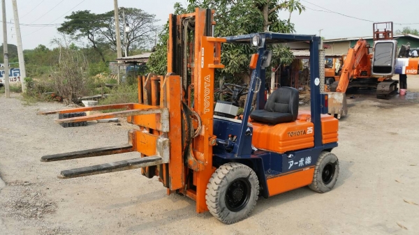 ขายด่วนรถยก TOYOTA 5FGยก2.5ตันเสาสูง3เมตรงาหนีบหมูนได้360องศารถนอกเพิ่งเข้ามายังไม่เคยใช้งานในเมืองไทยเลย=รุ่นใหม่ขายถูกๆๆ