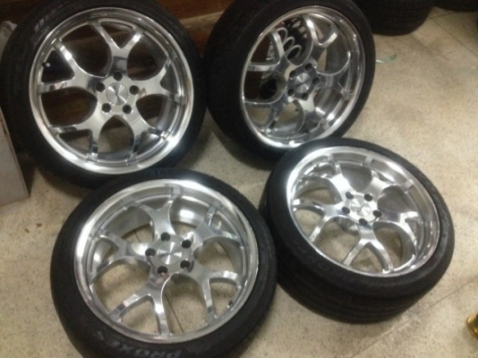 ล้อญี่ปุ่นเเท้ RD SPORT 18กว้าง8อ๊อฟ38 5รู108เก่าญี่ปุ่นเเท้สภาพตามรูปเดิมๆ