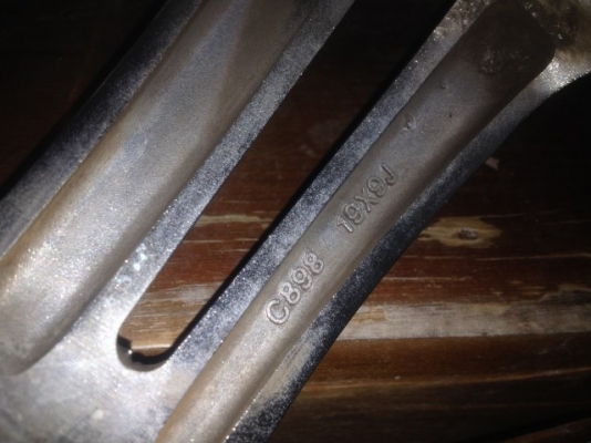 ล้อเเท้ WEDS KRANZE 19หน้า8อ๊อฟ38หลัง9อ๊อฟ45 5รู114เก่าญี่ปุ่นเเท้สภาพสวย