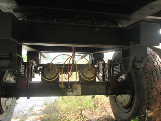 หางพ่วง 3เพลา ไม่ดั้ม สีขาว พร้อมใช้งาน