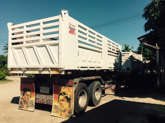 ขายรถพ่วง ISUZU เครื่อง 360 แรง ปี 54 ไมล์ 200,xxx กระบะดัมพ์สามมิตร ลูก 3 เพลายาว 6.50 เมตร