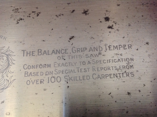 ขายเลื่อยลันดา Vintage Spear &amp; Jackson ขนาดใบ 24" ฟัน 7