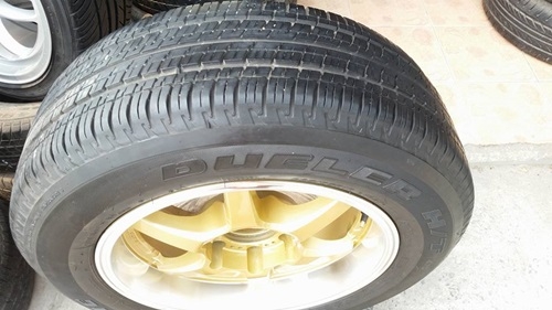 ขายล้อLENSO RTX 17 6รู กว้าง8 ET20ยาง225/65/17  4 ล้อ