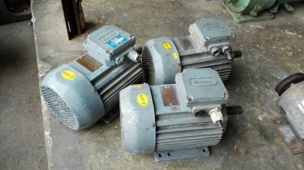 ==== เหลือ 2 ตัว ==== มอเตอร์ Elektrim Europe 2 HP. 380V. 1450 RPM. มา 3 ตัว. สภาพใหม่ สวย ทน อึด พร้อมใช้งาน.
