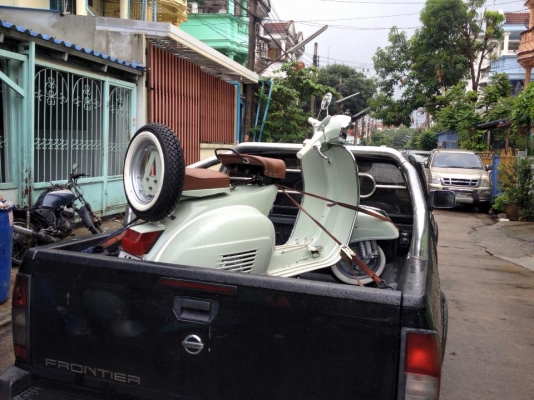 เอเซียเวสป้า---->>จัดส่งรถvespa สปริ้นคุณหนึ่ง ที่ส่งมาบิ้วใหม่ให้ถึงมือที่โคราช เรียบร้อย