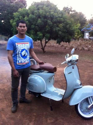 เอเซียเวสป้า---->>จัดส่งรถvespa สปริ้นคุณหนึ่ง ที่ส่งมาบิ้วใหม่ให้ถึงมือที่โคราช เรียบร้อย
