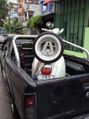 เอเซียเวสป้า---->>จัดส่งรถvespa สปริ้นคุณหนึ่ง ที่ส่งมาบิ้วใหม่ให้ถึงมือที่โคราช เรียบร้อย