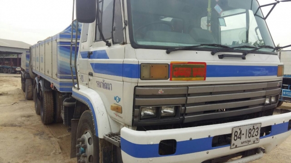 จองแล้ว (รับมัดจำเรียบทั้ง3พ่วง) ลูกค้าสุดยอดมากๆ สิบล้อ นิสัน UD CWM 430W 230ปี40 แม่ลูก 3คาน ดั้มมีเนียม สภาพนางฟ้าสวยจัดเดิมบางทั้งคัน เล่มทะเบียนพร้อมโน มี4พ่วง