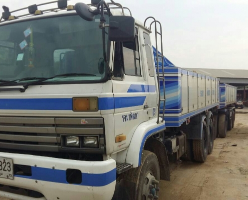 จองแล้ว (รับมัดจำเรียบทั้ง3พ่วง) ลูกค้าสุดยอดมากๆ สิบล้อ นิสัน UD CWM 430W 230ปี40 แม่ลูก 3คาน ดั้มมีเนียม สภาพนางฟ้าสวยจัดเดิมบางทั้งคัน เล่มทะเบียนพร้อมโน มี4พ่วง