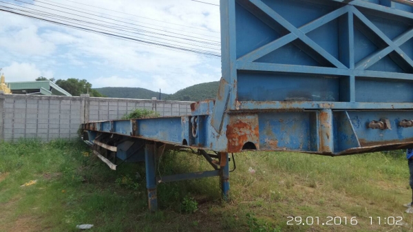 (มี5หางขายเหมา)หางพื้นเรียบยาว12ม.2คาน..เล่มพร้อม4หาง สภาพดีใช้ได้ สีไม่สวย แค่จอดไว้..ขายเหมา 600000.