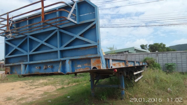 (มี5หางขายเหมา)หางพื้นเรียบยาว12ม.2คาน..เล่มพร้อม4หาง สภาพดีใช้ได้ สีไม่สวย แค่จอดไว้..ขายเหมา 600000.