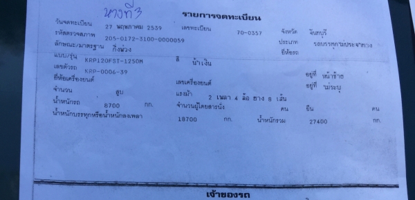 (มี5หางขายเหมา)หางพื้นเรียบยาว12ม.2คาน..เล่มพร้อม4หาง สภาพดีใช้ได้ สีไม่สวย แค่จอดไว้..ขายเหมา 600000.