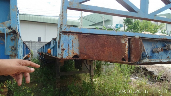 (มี5หางขายเหมา)หางพื้นเรียบยาว12ม.2คาน..เล่มพร้อม4หาง สภาพดีใช้ได้ สีไม่สวย แค่จอดไว้..ขายเหมา 600000.