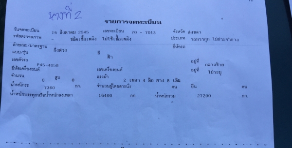 (มี5หางขายเหมา)หางพื้นเรียบยาว12ม.2คาน..เล่มพร้อม4หาง สภาพดีใช้ได้ สีไม่สวย แค่จอดไว้..ขายเหมา 600000.