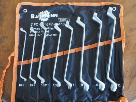 ขายประแจแหวนชุด8ตัวเยอรมัน BAUMANN GERMANY.