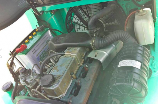 ขายรถ Forklift Mitsubishi Used นำเข้า FD30 3 ตัน เสาเข้าตู้ 4.3 เมตร ติดงากระดก Hinged Fork