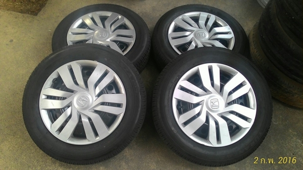 ขายล้อกะทะฮอนด้าแจ๊สขอบ15 ถอดป้ายแดง 4วง ราคา 6,500 บาท