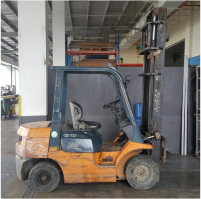 ขาย Used Toyota 7FD25 ดีเซล เสา 4 เมตร นำเข้า เกียร์ออโต้