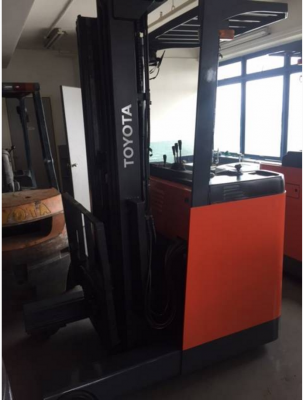 ขายรถ Used Forklift Toyota FB15 ไฟฟ้ายืนขับ 1.5 ตัน เสา 3 ท่อน Full Free 5 เมตร นำเข้า สภาพดียอดเยี่ยม