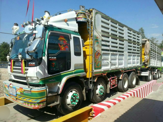 ขายรถพ่วง 24 ล้อ แม่-ลูก กระบะเหล็กคอกเกษตรดั้ม ISUZU 320 ปี.50 รถสวย ยางตามสะภาพ ราคา.2170000 สนใจรีบจองด่วน