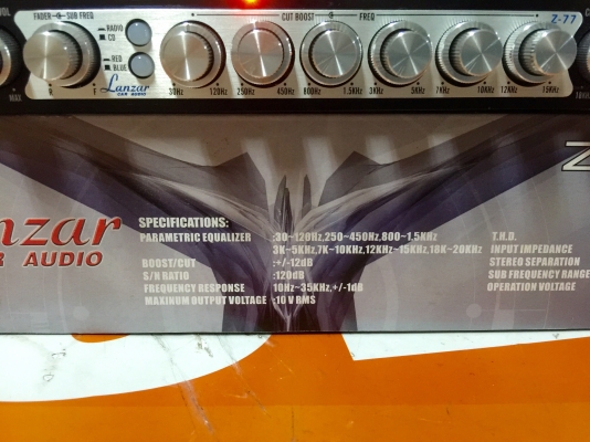 ขายปรีแอมป์ LANZAR Z-77 รองรุ่นใหญ่แยกขับซับ 12" แรงๆเลย