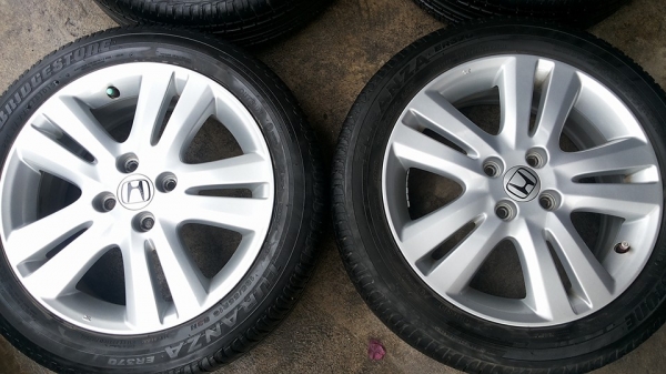 ล้อ Honda Jazz ขอบ16 พร้อม ยาง bridgestone 185 55 16 ปี2013 ล้อสวยๆ ยางดอกหนา ล้อ Honda Jazz ขอบ16 พร้อม ยาง bridgestone 185 55 16 ปี2013 ล้อสวยๆ ยางดอกหนา