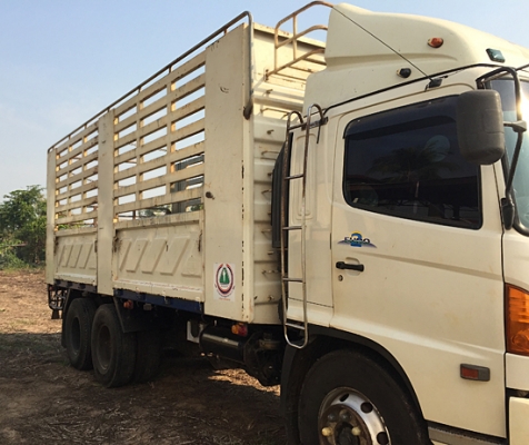 ขาย HINO MEGA FL1JNPA เครื่อง JO8C-TS 220 แรงม้า ปี 48 กระบะล่องสามมิตร ไม่ดั้ม ยาว 6.20 เมตร