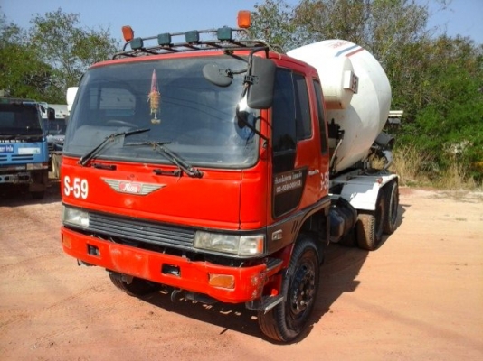 รถโม่ปูน 10ล้อ โม่ 6คิว ฮีโน่ไฮเทค 3MF สภาพสวยๆ พร้อมใช้ ราคาถูก