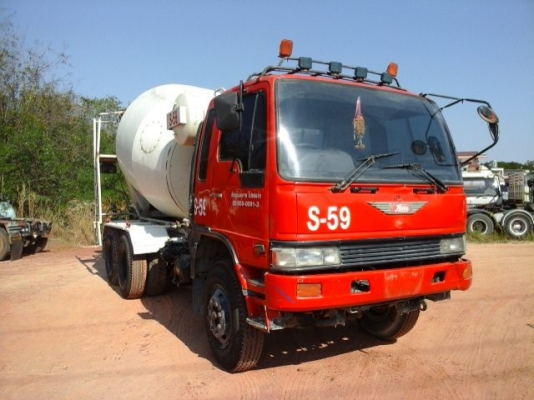 รถโม่ปูน 10ล้อ โม่ 6คิว ฮีโน่ไฮเทค 3MF สภาพสวยๆ พร้อมใช้ ราคาถูก